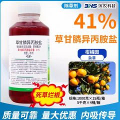 滨农科技41%草甘膦异丙胺盐烂根剂荒地非耕地杂草除草剂农药正品